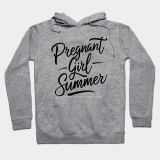 Pregnant Mom Summer Fun Baby Announcement Hoodie